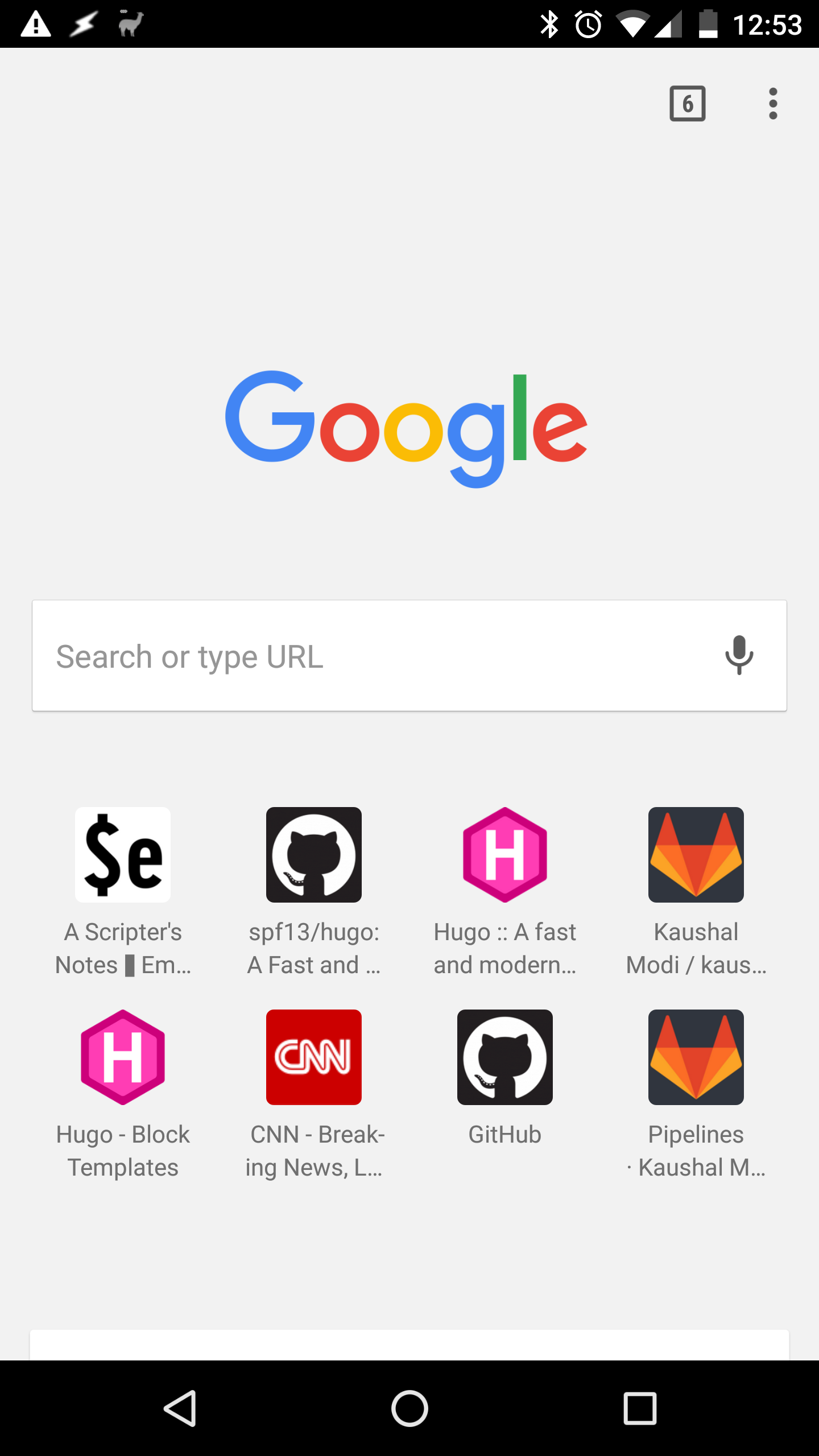 Favicon in Android Chrome