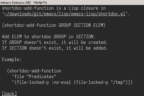 Figure 1: Notice the curved closing single quotations in the Emacs Lisp example in that doc string